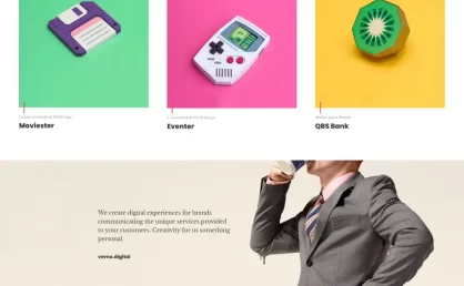 时尚创意作品项目集网站HTML5模板-BTSP4101