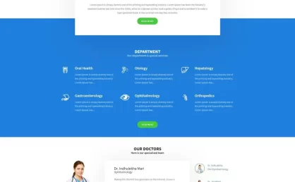 医疗医院行业网站Html模板-BTSP4077