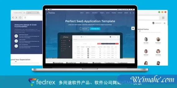 Bootstrap软件产品官网模板