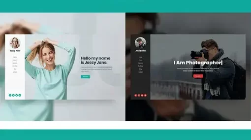 创意个人电子名片简历单页模板-BTSP4403