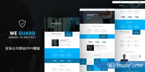 响应式安保公司网站模板