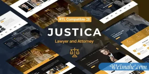 高端法律业务律师网站HTML5模板