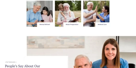 BootStrap模板-养老院私人护理网页模板-BTSP4436