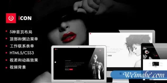 Bootstrap手机端单页视差模板