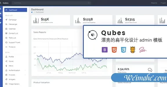 漂亮的扁平化设计admin模板响应式
