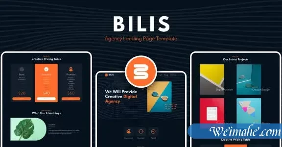 创意单页HTML5机构企业网页模板