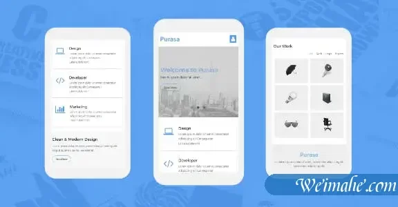 简约响应式移动端HTML5模板-Purasa