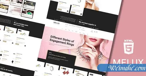高端珠宝首饰类电商网页HTML模板