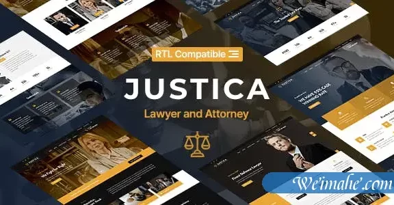 高端法律业务律师网站HTML5模板