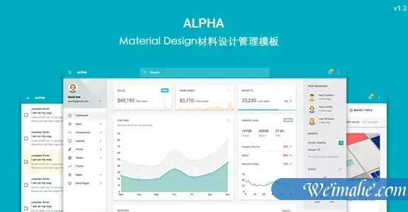 MaterialDesign材料设计后台模板