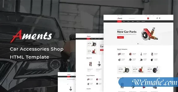 汽车零配件销售电子商务bootstrap5模板