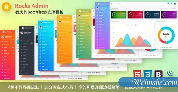 响应式Bootstrap多皮肤后台模板