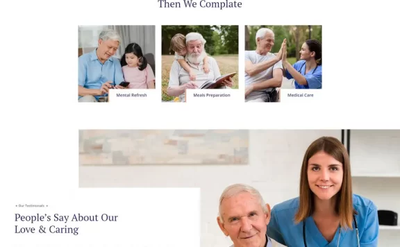 BootStrap模板-养老院私人护理网页模板-BTSP4436