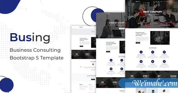 大气bootstrap5企业网站前端模板