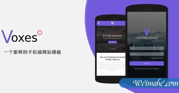 响应式移动端网站HTML5模板