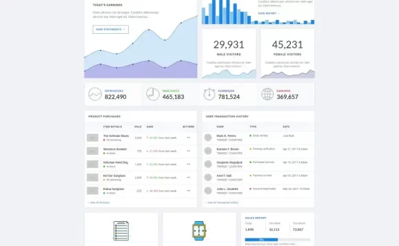 Bootstrap4顶部导航管理后台框架-BTSP4298