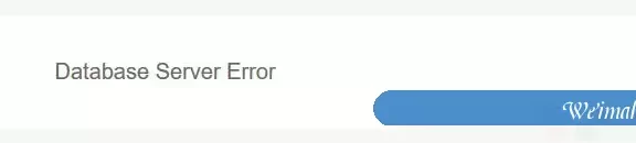 Typecho更换空间出现“Database Server Error”错误