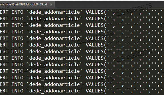 织梦dede在PHP7后台数据备份文件没有值空白