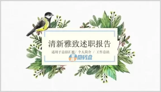 清新雅致述职报告