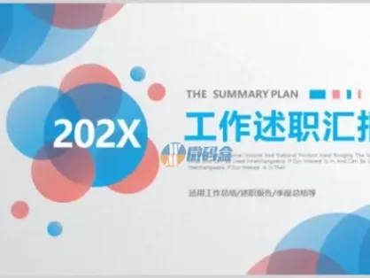 2022年清新多彩工作述职汇报ppt模板