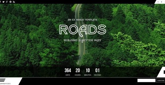 Roads - 响应式倒计时HTML模板
